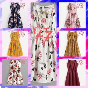 Floral print spring/summer dresses 👗